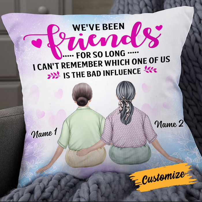 Personalized Old Friends Pillow JR56 30O24 1