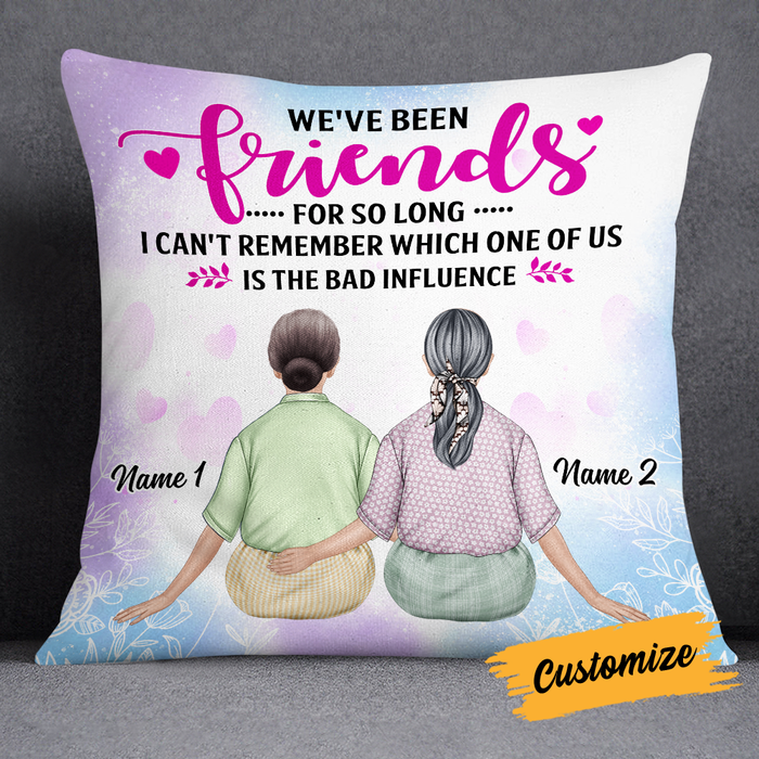 Personalized Old Friends Pillow JR56 30O24 1