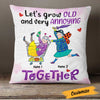 Personalized Senile And Old Friends Pillow JR58 95O23 1