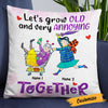 Personalized Senile And Old Friends Pillow JR58 95O23 1