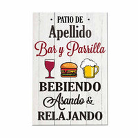 Personalized Backyard Patio Interior Spanish Poster DB279 30O58 thumb 1