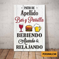 Personalized Backyard Patio Interior Spanish Poster DB279 30O58 thumb 1