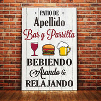 Personalized Backyard Patio Interior Spanish Poster DB279 30O58 thumb 1