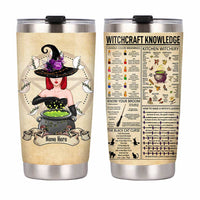 Personalized Witchcraft Knowledge Witch Steel Tumbler JR51 81O47 thumb 1