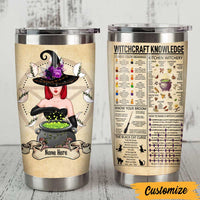 Personalized Witchcraft Knowledge Witch Steel Tumbler JR51 81O47 thumb 1