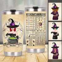 Personalized Witchcraft Knowledge Witch Steel Tumbler JR51 81O47 thumb 1