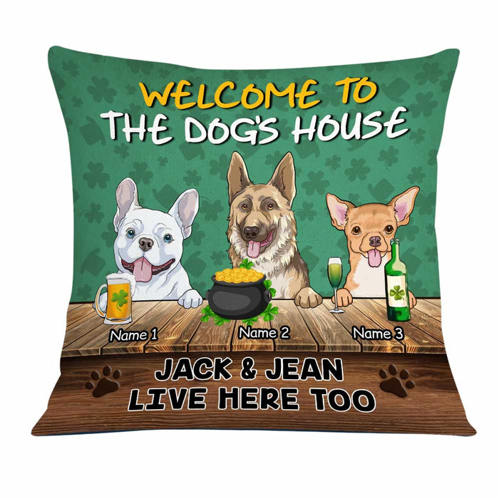 Personalized Patrick's Day Dog Pillow JR52 23O23 1