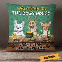 Personalized Patrick's Day Dog Pillow JR52 23O23 thumb 1