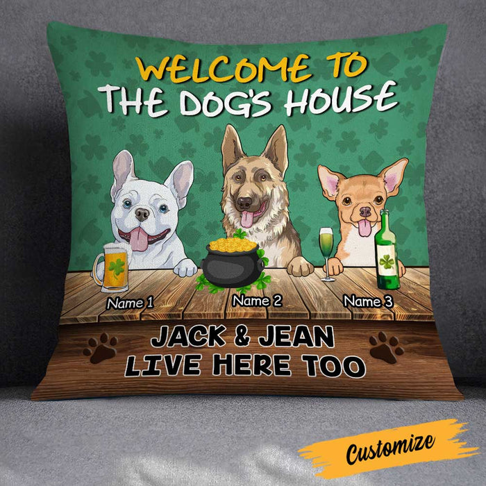 Personalized Patrick's Day Dog Pillow JR52 23O23 1