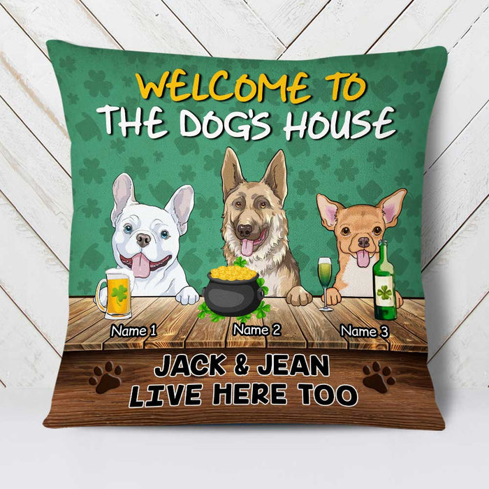 Personalized Patrick's Day Dog Pillow JR52 23O23 1