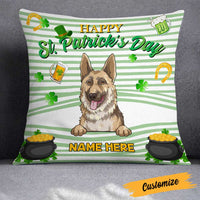 Personalized Patrick's Day Dog Pillow JR54 23O23 thumb 1