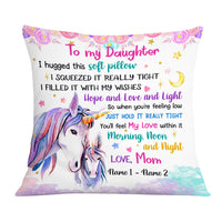 Personalized Daughter Unicorn Pillow JR62 81O36 thumb 1