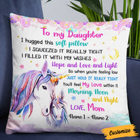 Personalized Daughter Unicorn Pillow JR62 81O36 thumb 1
