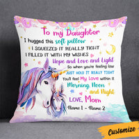 Personalized Daughter Unicorn Pillow JR62 81O36 thumb 1