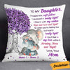 Personalized Daughter Elephant Pillow JR61 81O32 1