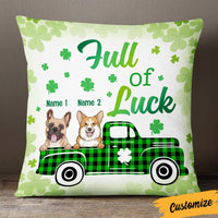 Personalized Patrick's Day Dog Pillow JR61 26O36 thumb 1