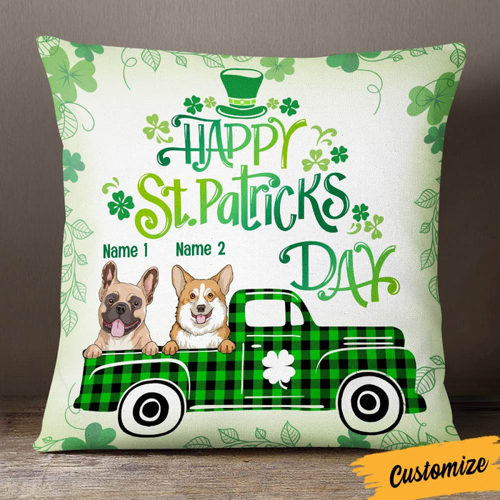 Personalized Patrick's Day Dog Pillow JR62 26O36 1