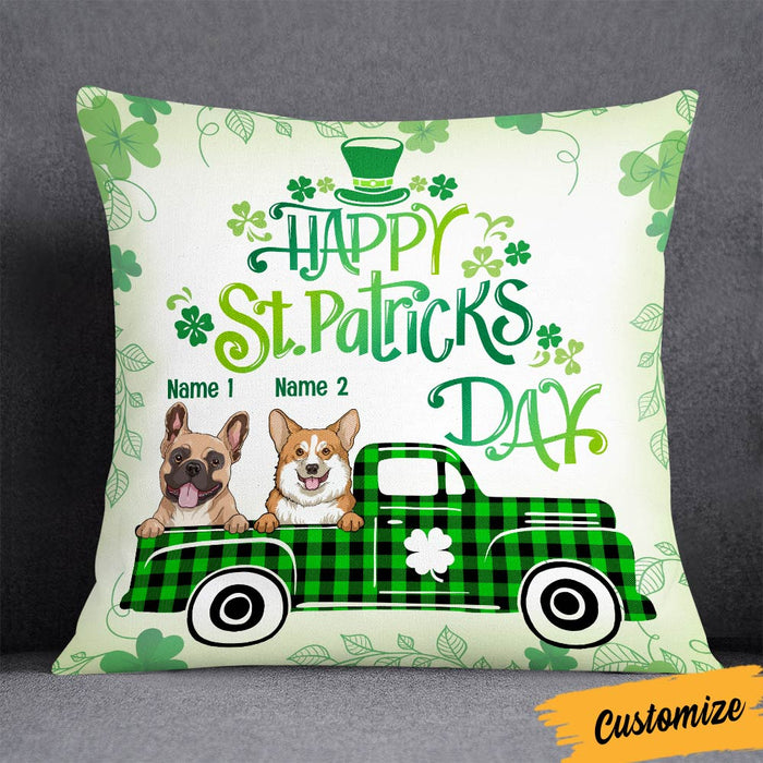 Personalized Patrick's Day Dog Pillow JR62 26O36 1