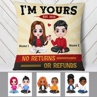 Personalized Couple Icon I Am Yours Pillow JR63 26O53 thumb 1