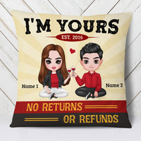 Personalized Couple Icon I Am Yours Pillow JR63 26O53 thumb 1