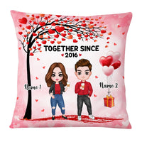 Personalized Couple Icon Pillow JR64 26O53 thumb 1