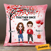 Personalized Couple Icon Pillow JR64 26O53 thumb 1
