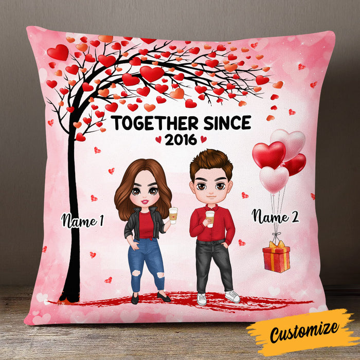 Personalized Couple Icon Pillow JR64 26O53 1
