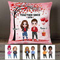 Personalized Couple Icon Pillow JR64 26O53 thumb 1