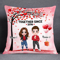 Personalized Couple Icon Pillow JR64 26O53 thumb 1