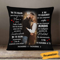 Personalized Spanish Couple Photo Pillow JR61 23O58 thumb 1