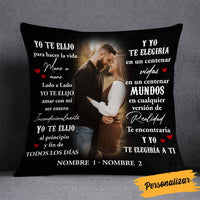 Personalized Spanish Couple Photo Pillow JR61 23O58 thumb 1