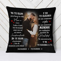 Personalized Spanish Couple Photo Pillow JR61 23O58 thumb 1