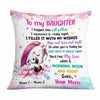 Personalized Unicorn Daughter Pillow JR61 24O47 1