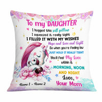 Personalized Unicorn Daughter Pillow JR61 24O47 thumb 1