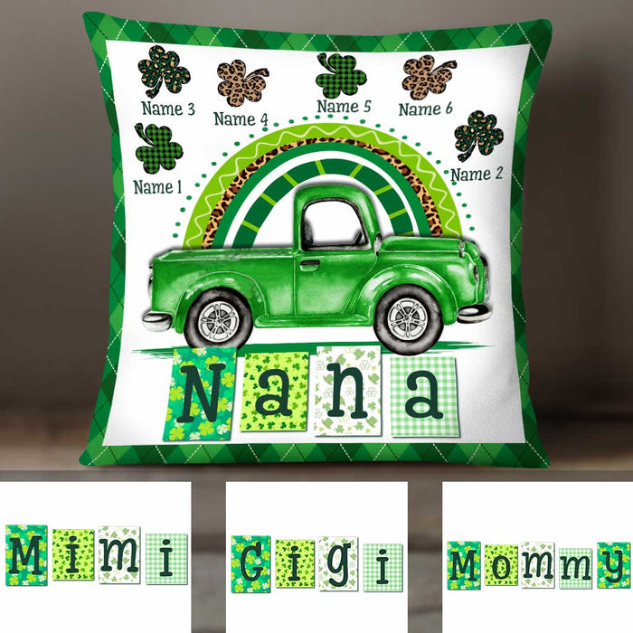 Personalized Patrick's Day Mom Grandma Pillow JR67 95O34 1