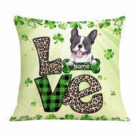 Personalized Happy Patrick's Day Dog Pillow JR69 95O58 thumb 1