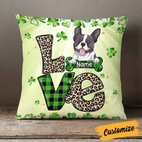 Personalized Happy Patrick's Day Dog Pillow JR69 95O58 thumb 1