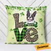 Personalized Happy Patrick's Day Dog Pillow JR69 95O58 1