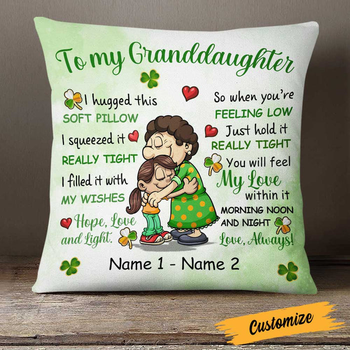 Personalized Patrick's Day Grandma Pillow JR69 24O23 1