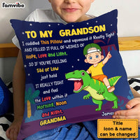 Personalized Gift For Grandson Hug This Pillow 30905 thumb 1