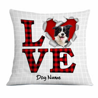 Personalized Love Dog Valentine Pillow JR610 24O23 thumb 1