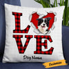 Personalized Love Dog Valentine Pillow JR610 24O23 1