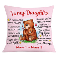 Personalized Mom Grandma Daughter Granddaughter Bear Pillow JR61 87O53 thumb 1