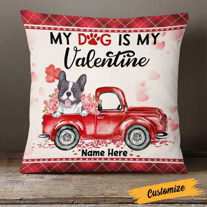Personalized Dog Valentine Pillow JR611 24O23 1