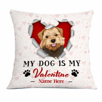 Personalized Dog Valentine Pillow JR65 26O23 thumb 1
