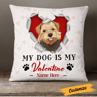 Personalized Dog Valentine Pillow JR65 26O23 thumb 1