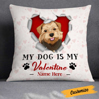 Personalized Dog Valentine Pillow JR65 26O23 thumb 1