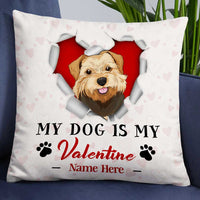 Personalized Dog Valentine Pillow JR65 26O23 thumb 1