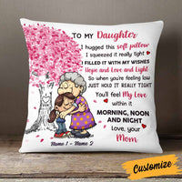 Personalized Mom Grandma Granddaughter Grandkid Pillow JR62 30O58 thumb 1