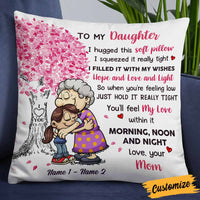 Personalized Mom Grandma Granddaughter Grandkid Pillow JR62 30O58 thumb 1